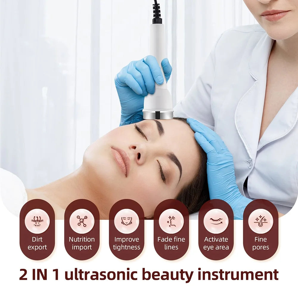 Ultraschall Hautpflege Schönheit Maschine Hochfrequenz Gesicht Auge Massagegerät Facelifting Gesichts Sauber SPA Ultraschall Schönheit Gerät