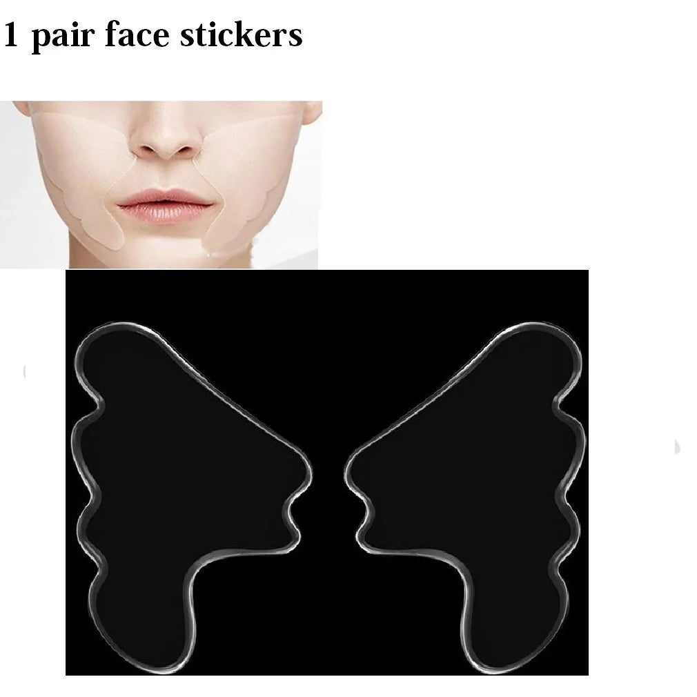 Glatte, faltenfreie Haut über Nacht – Wiederverwendbare Silikonpads für Gesicht, Stirn, Hals & Augen!