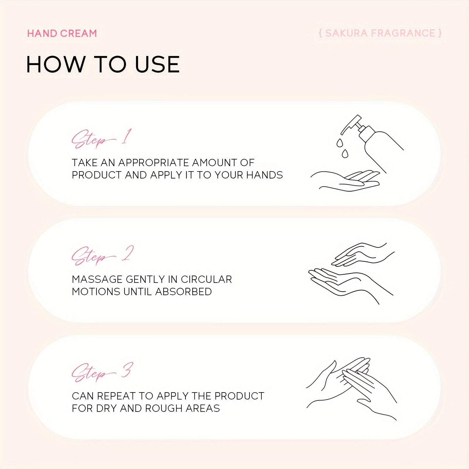 Sakura Nourishing Hand Cream – Intensive Feuchtigkeit für gepflegte Hände