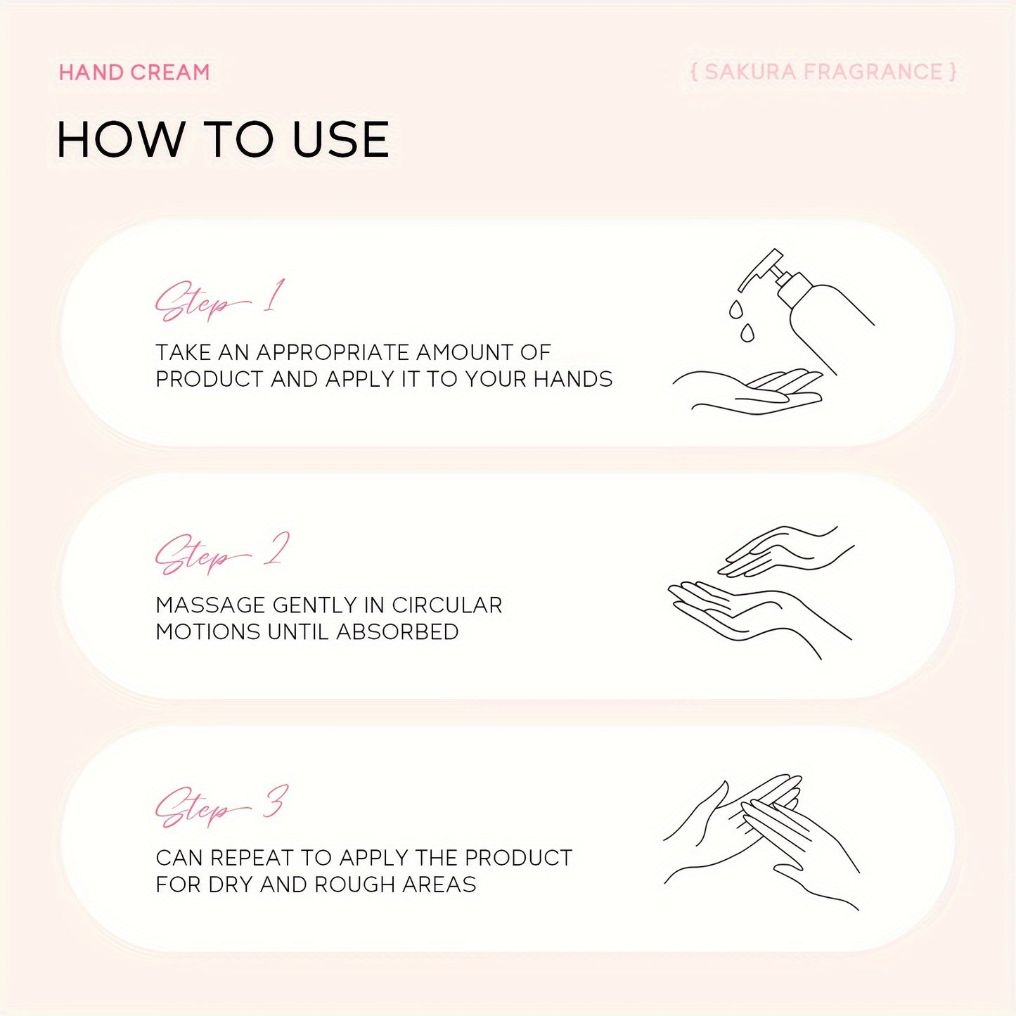 Sakura Nourishing Hand Cream – Intensive Feuchtigkeit für gepflegte Hände