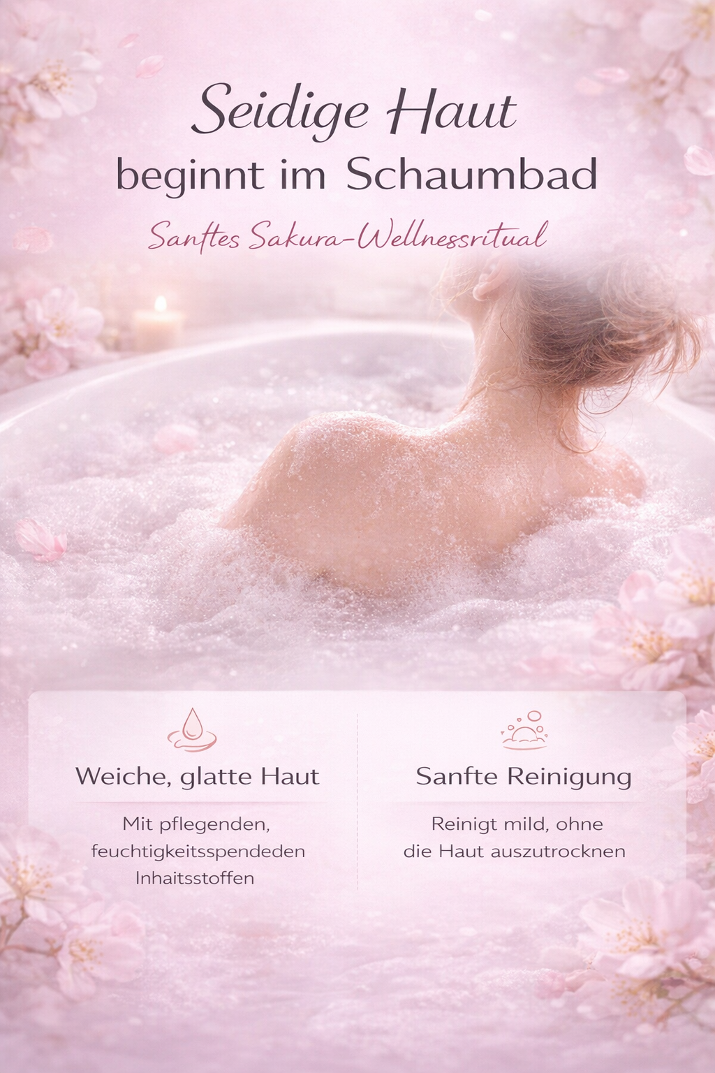 Sakura Bubble Bath Bomb Set – Entspannendes Badeerlebnis mit Kirschblüten