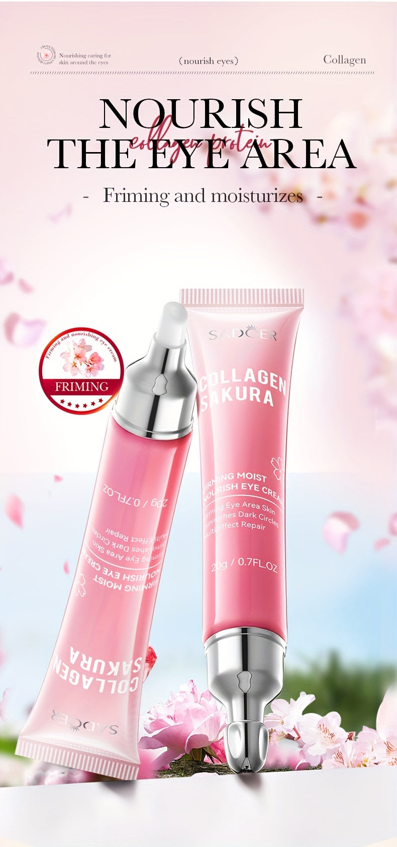 Sakura Collagen Augencreme – Sanfte Pflege für eine frische Augenpartie
