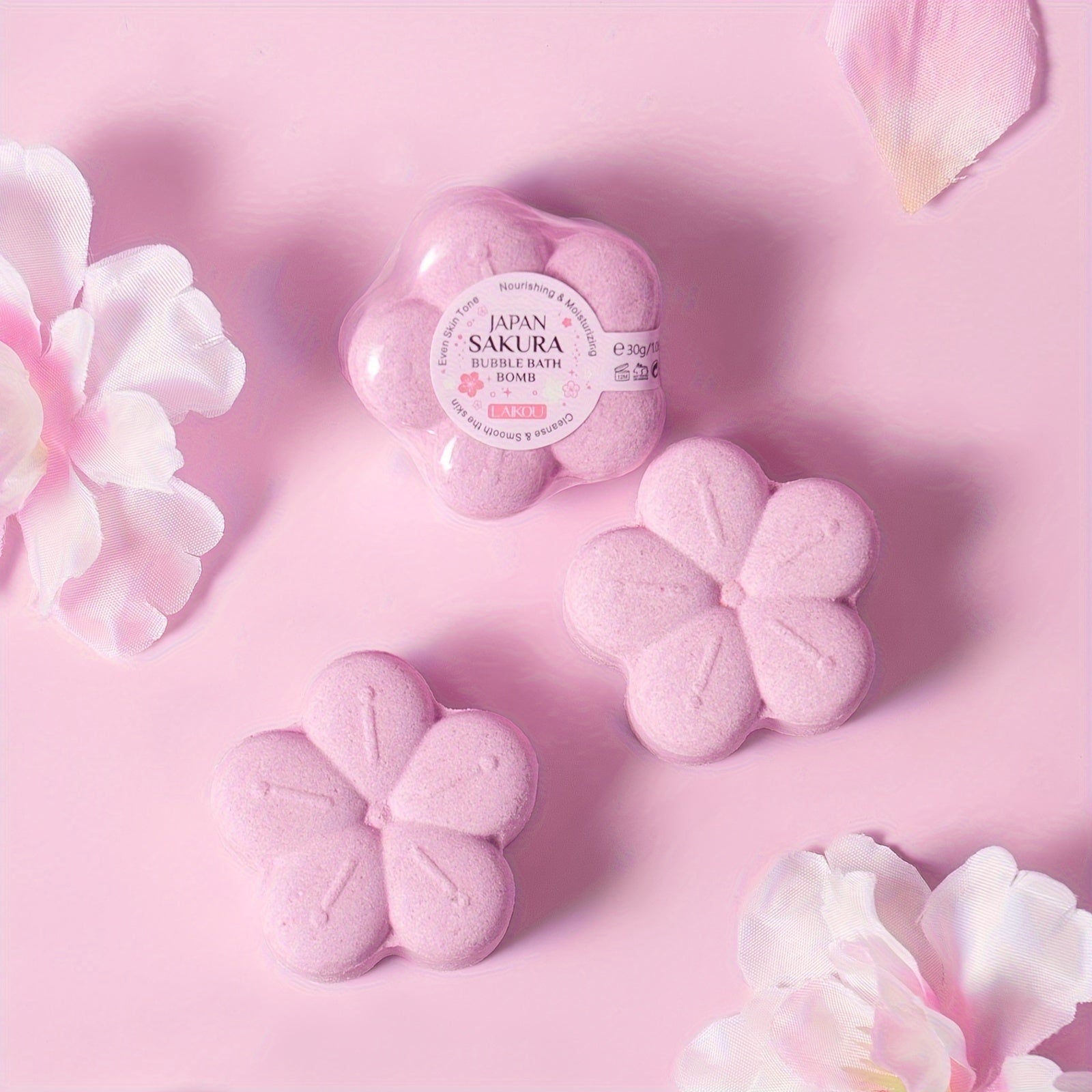 Sakura Bubble Bath Bomb Set – Entspannendes Badeerlebnis mit Kirschblüten