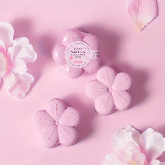 Sakura Bubble Bath Bomb Set – Entspannendes Badeerlebnis mit Kirschblüten