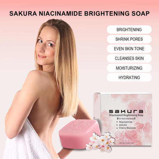 Sakura Niacinamid Reinigungsseife – Sanfte Tiefenreinigung für Gesicht & Körper