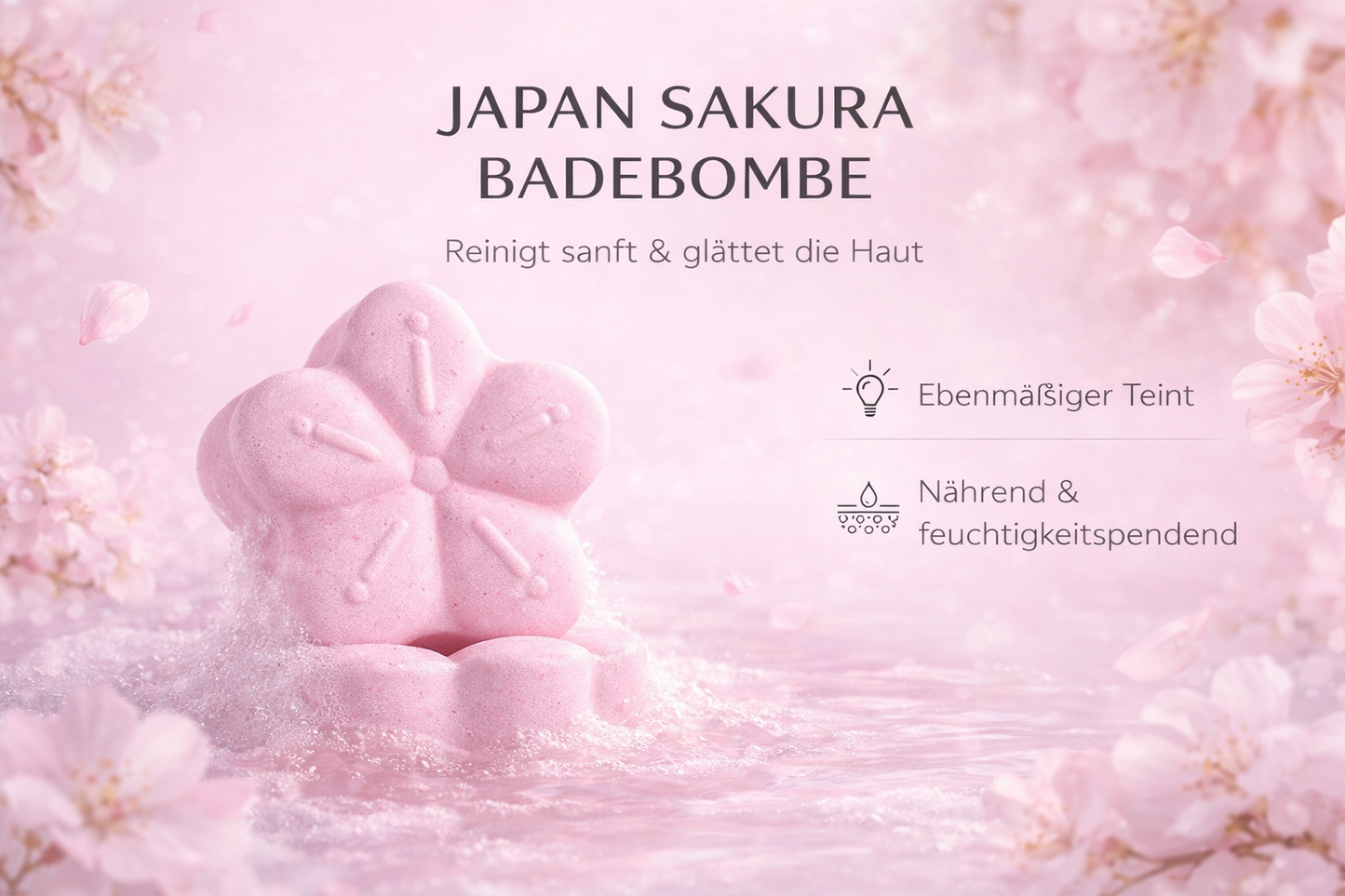 Sakura Bubble Bath Bomb Set – Entspannendes Badeerlebnis mit Kirschblüten