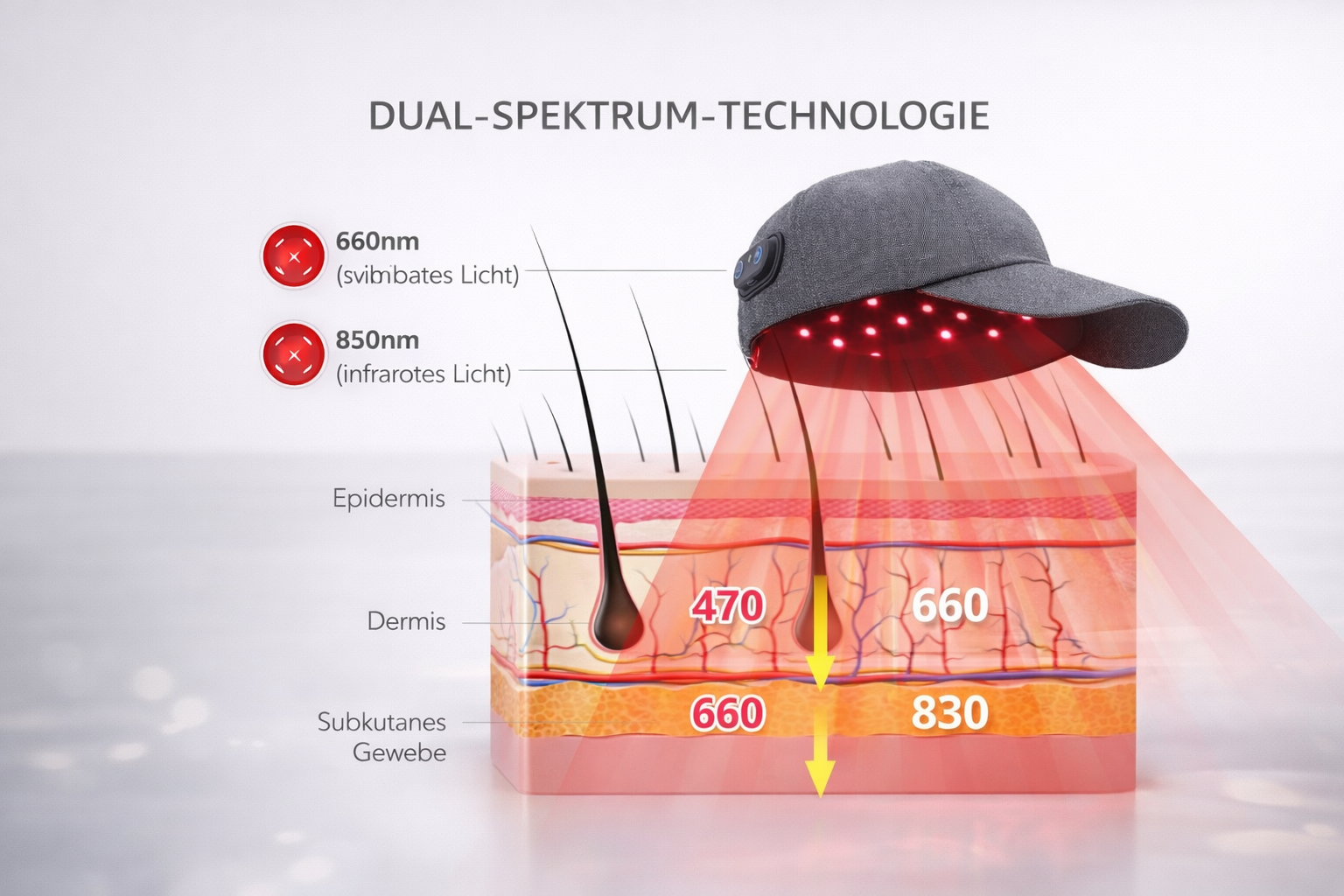 LED Rotlicht Cap – Kopfhautpflege als entspannte Wellness-Routine