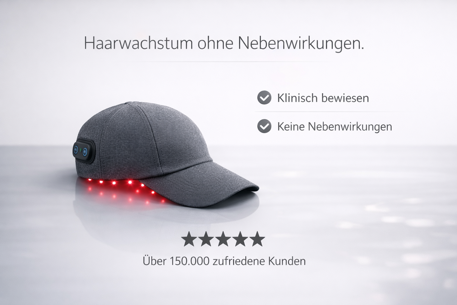LED Rotlicht Cap – Kopfhautpflege als entspannte Wellness-Routine