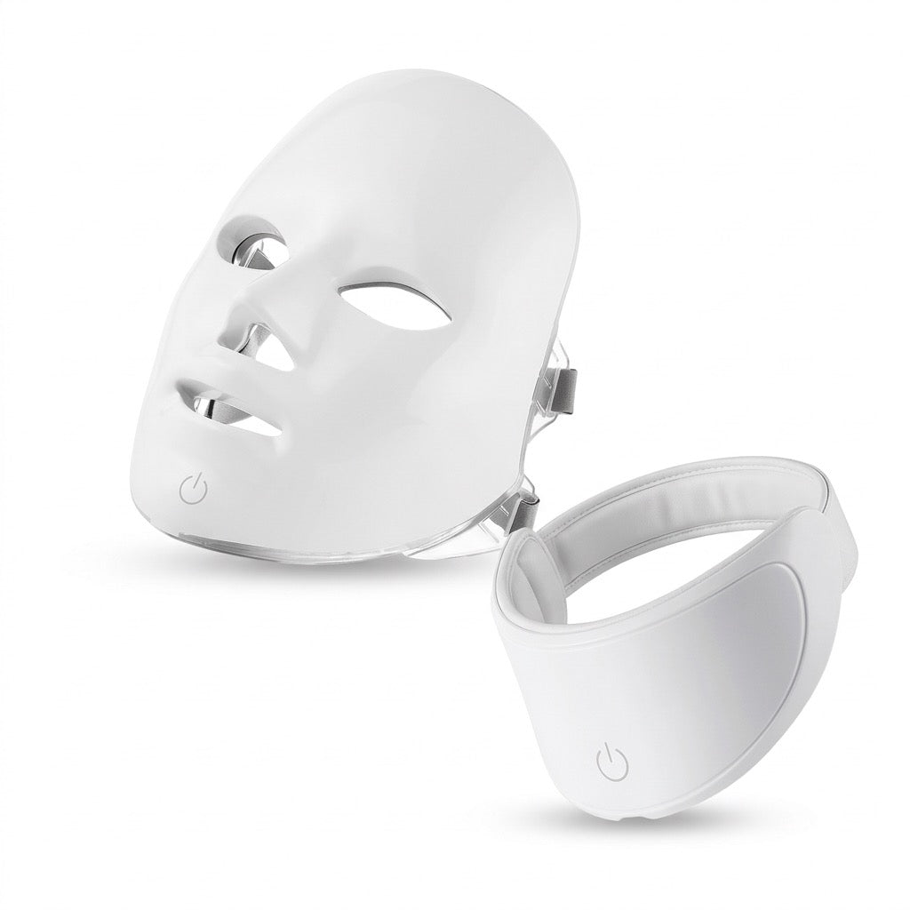LED Lichttherapie Maske – Minimalistische Beauty-Routine für Gesicht & Hals