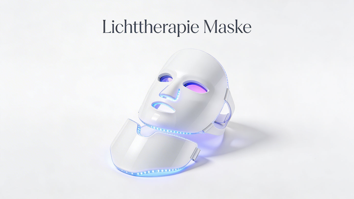 LED Lichttherapie Maske – Minimalistische Beauty-Routine für Gesicht & Hals