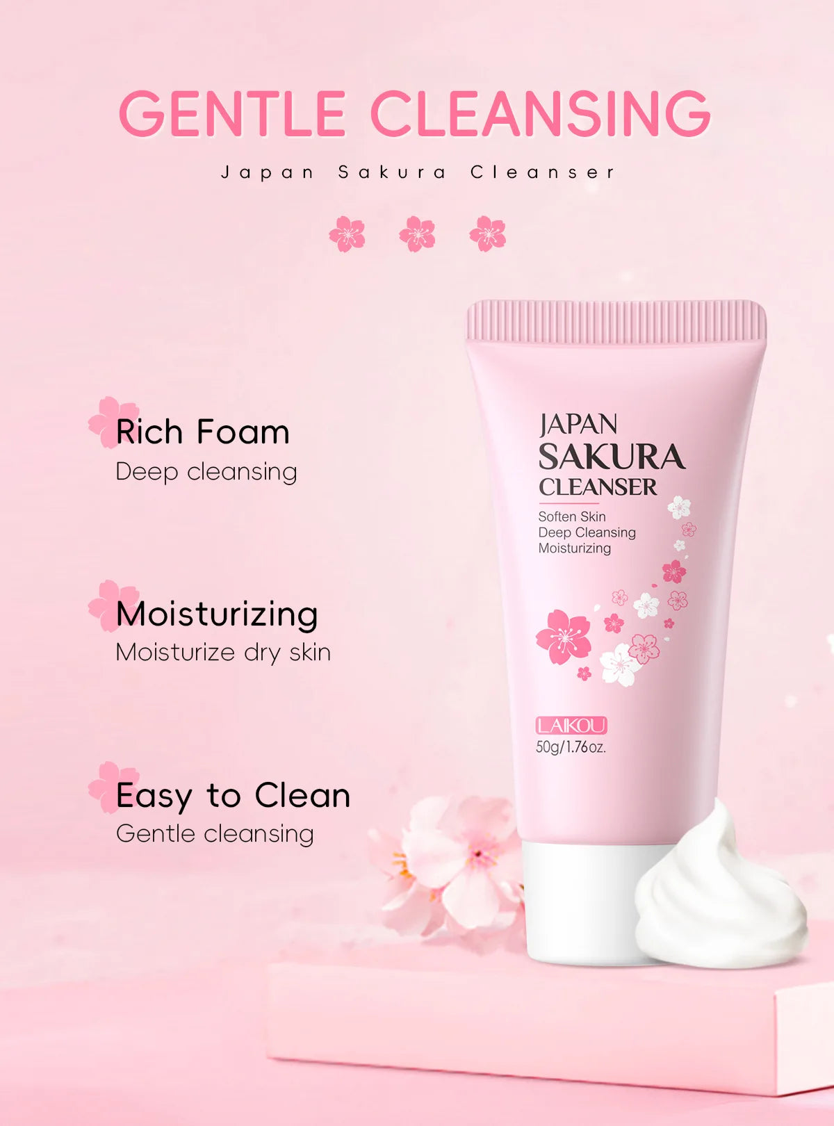 Sakura Gentle Cleanser – Sanfte Reinigung für ein frisches Hautgefühl