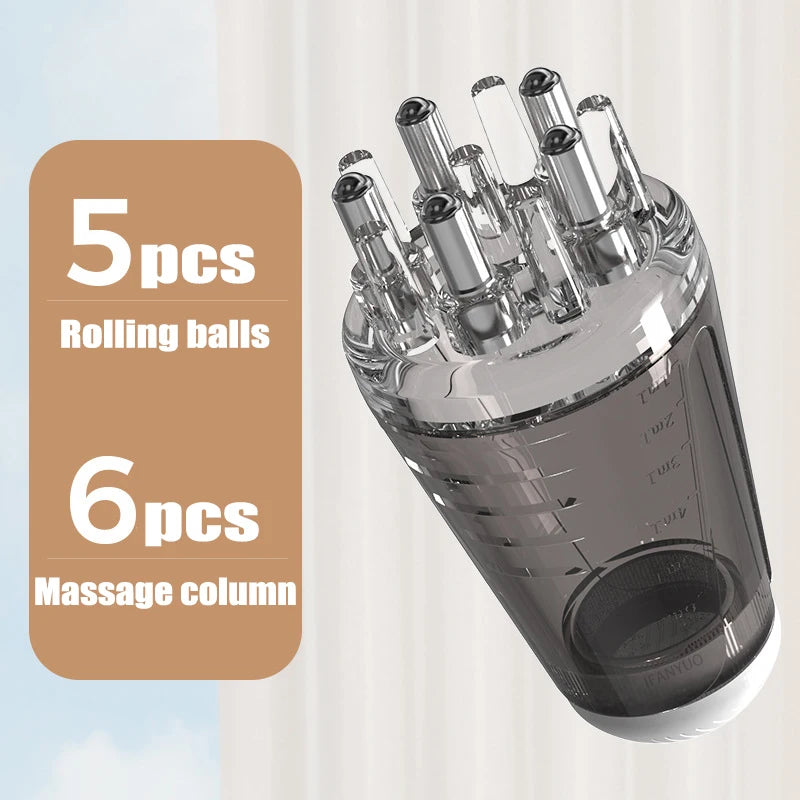 Anti-Haarausfall Applikator-Kamm – Kopfhautmassage & Haarwachstums-Boost