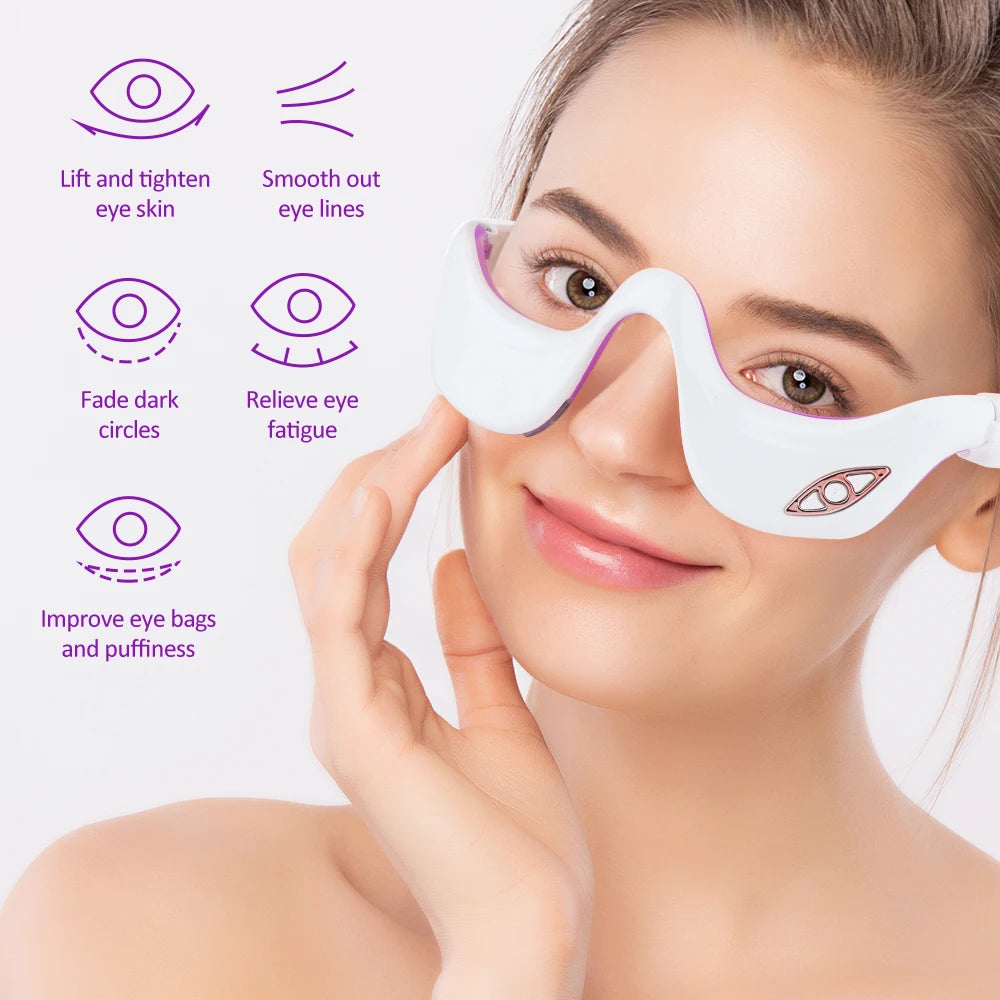 Erfrische deine Augen – Der Red Light Heating Eye Massager für mühelose Augenpflege und Erholung!