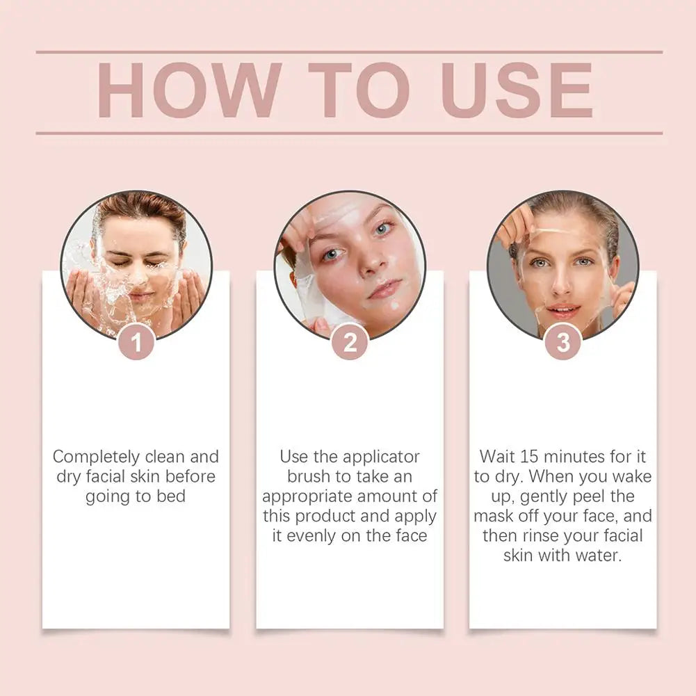 Glow-Effekt durch feuchtigkeitsspendende Collagen Maske