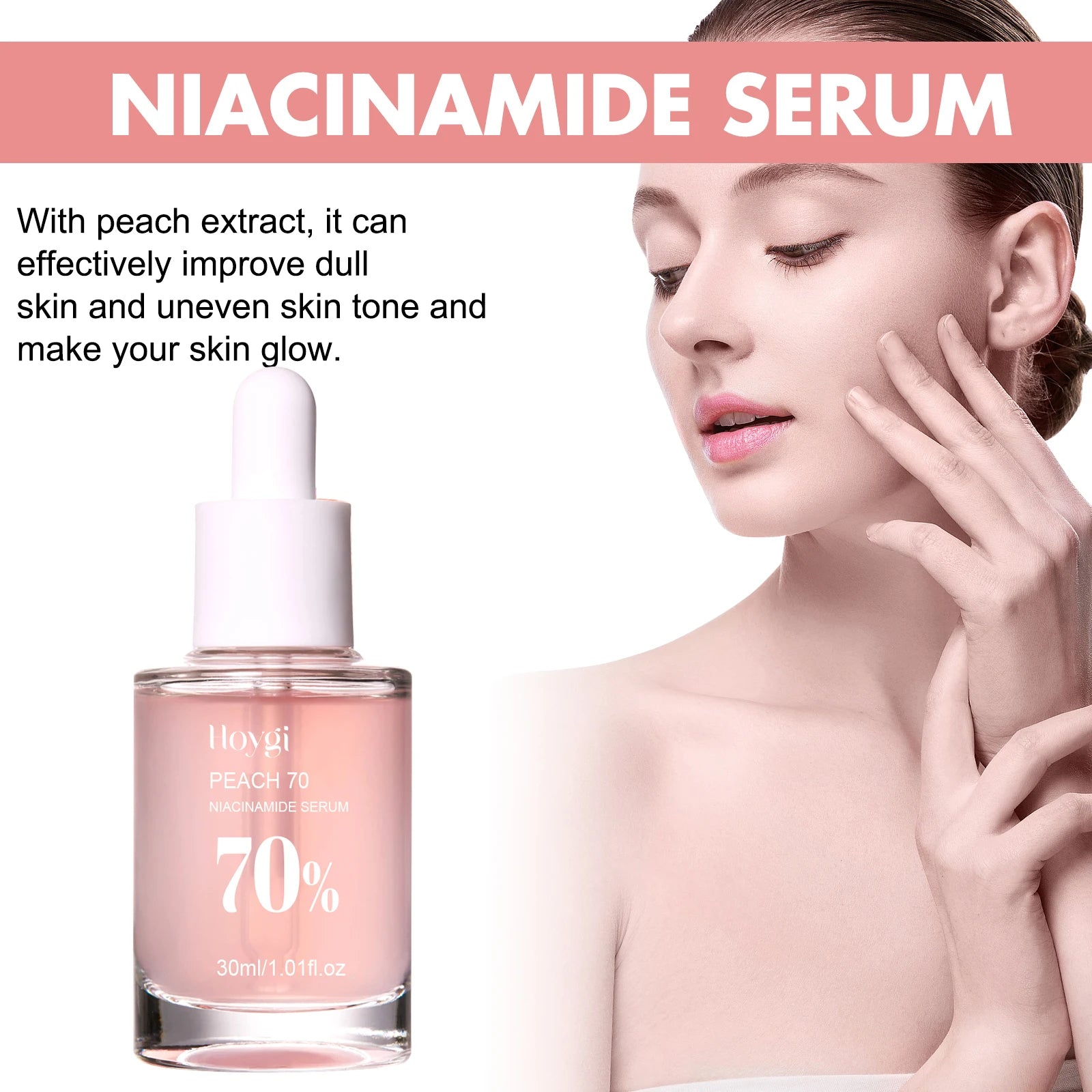 Niacinamide Serum 70% – Poren verfeinern, Hautbild vereinheitlichen | 30ml