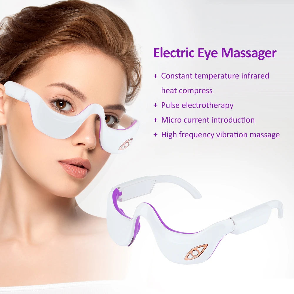 Erfrische deine Augen – Der Red Light Heating Eye Massager für mühelose Augenpflege und Erholung!