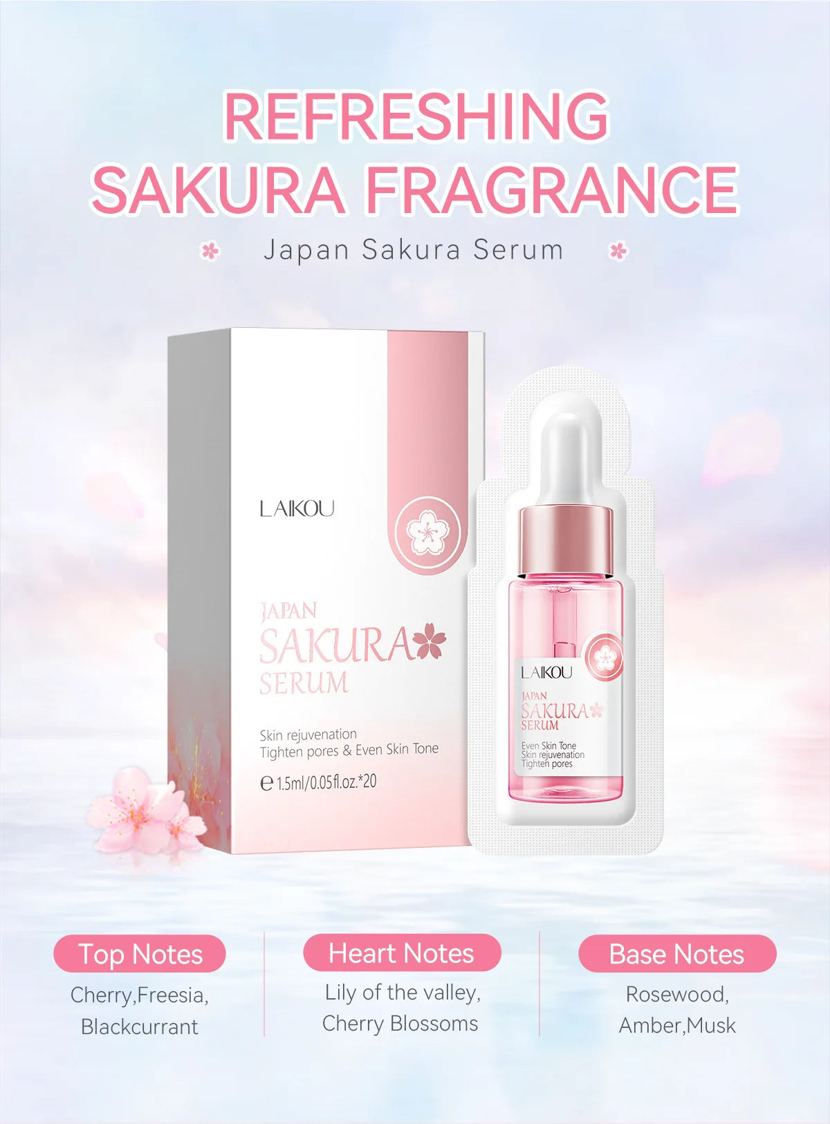 Sakura Brightening Serum – Leichte Pflege für einen frischen Glow