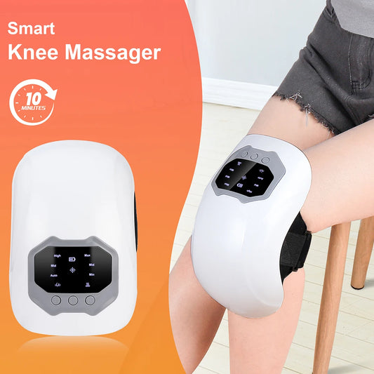 ✨ Wireless Smart Knie Massager – Vibration, Luftdruck & Wärme für Knie, Schulter & Ellenbogen