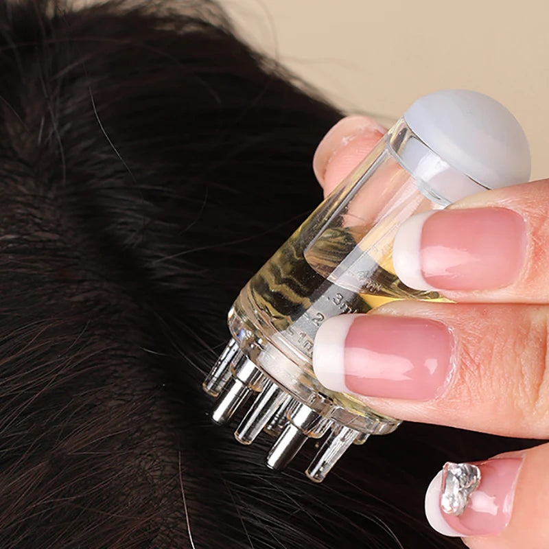 Anti-Haarausfall Applikator-Kamm – Kopfhautmassage & Haarwachstums-Boost