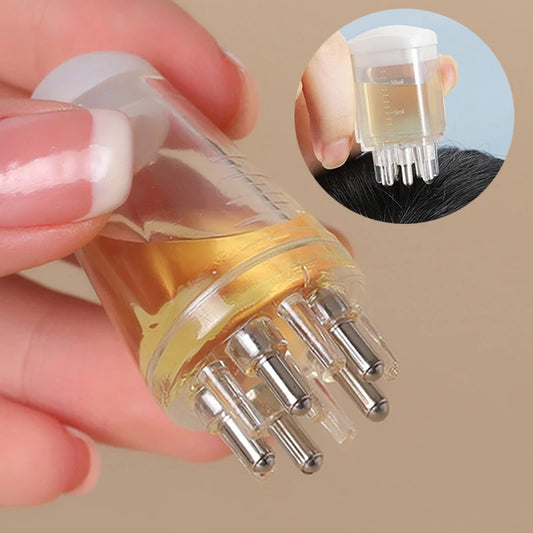Anti-Haarausfall Applikator-Kamm – Kopfhautmassage & Haarwachstums-Boost
