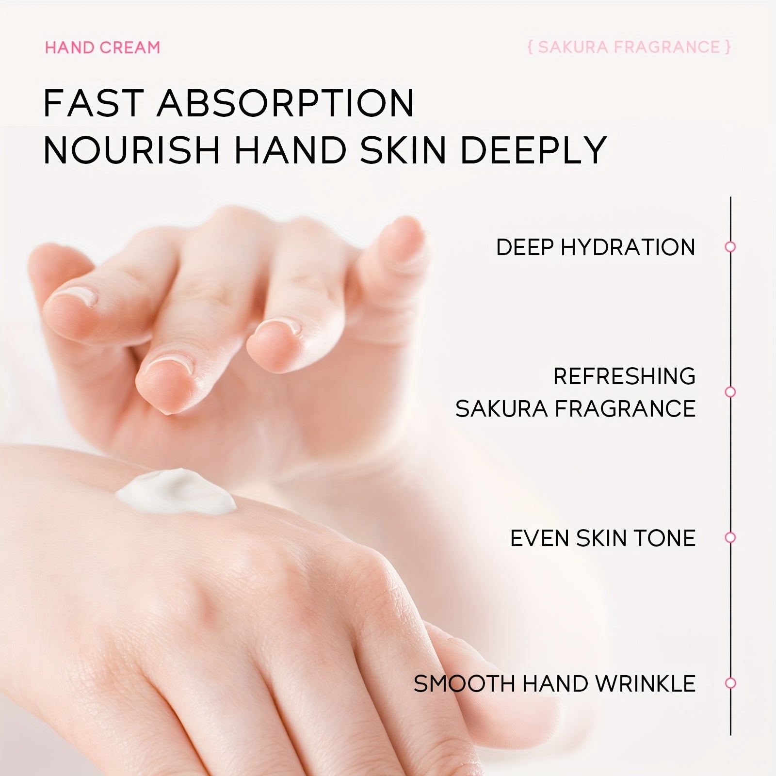 Sakura Nourishing Hand Cream – Intensive Feuchtigkeit für gepflegte Hände
