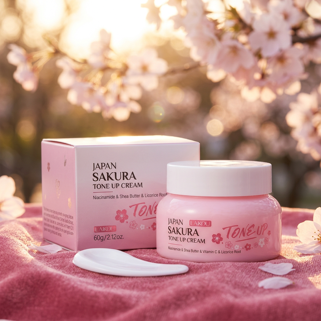 Sakura Glow Tone-Up Cream - Cherry Blossom