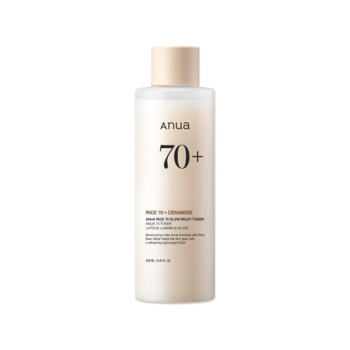 Anua Rice 70 Glow Milky Toner 250ml bottle – Korean glass-skin rice toner
